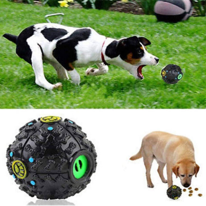 WESEEDOO Pet Toy – Slow Feeder Ball for Medium & Large Dogs, Soft Chew Bite Toy, Small Black - Image 4