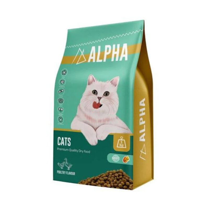 Alpha – Dry Cat Food Chicken Flavor 1kg (Loose)