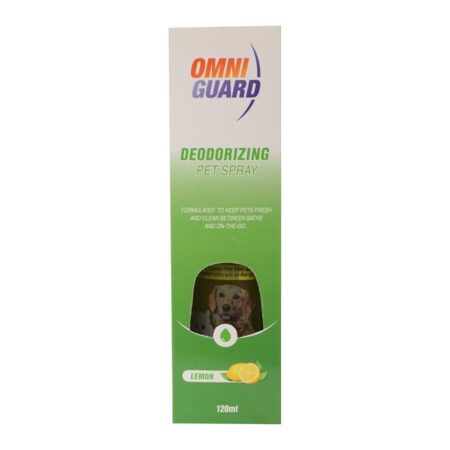 Omni Guard Deodorizing Pet Spray – Lemon 120ml