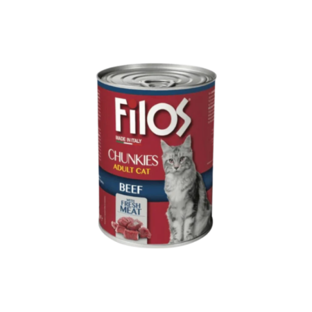 Filos Chunks Beef Wet Cat Food