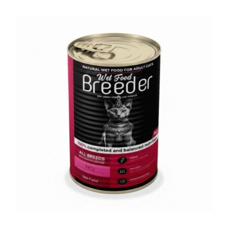 Breeder Cans Cat Food Seafood 400g