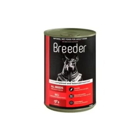 Breeder Cans Dog Food Beef 400g