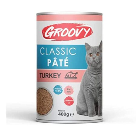 Groovy Classic Pate Turkey Adult Cat Wet Food Cans 400g