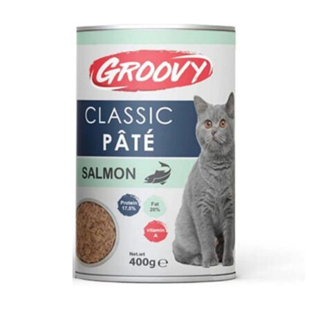 Groovy Classic Pate Salmon Adult Cat Wet Food Cans 400g