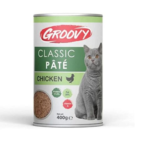 Groovy Classic Pate Chicken Adult Cat Wet Food Cans 400g