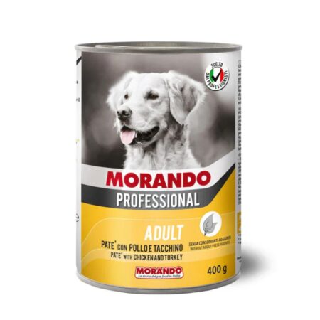 Morando Dog Wet Food pate Chicken & Turky - Can 400g
