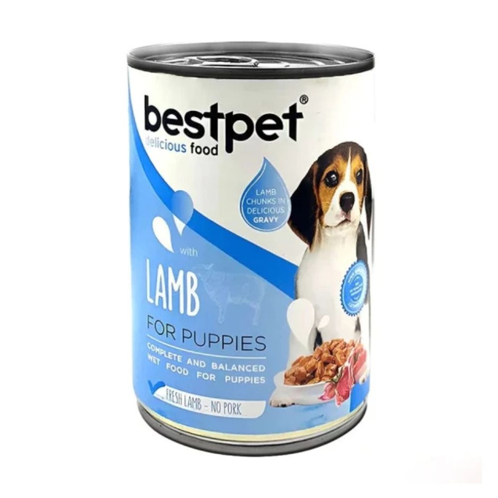 bestpet Puppies With Lamb Wet Food Cans 400 g