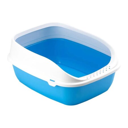 Beta Plus Litter Box for Cats Plastic Medium – Multicolor