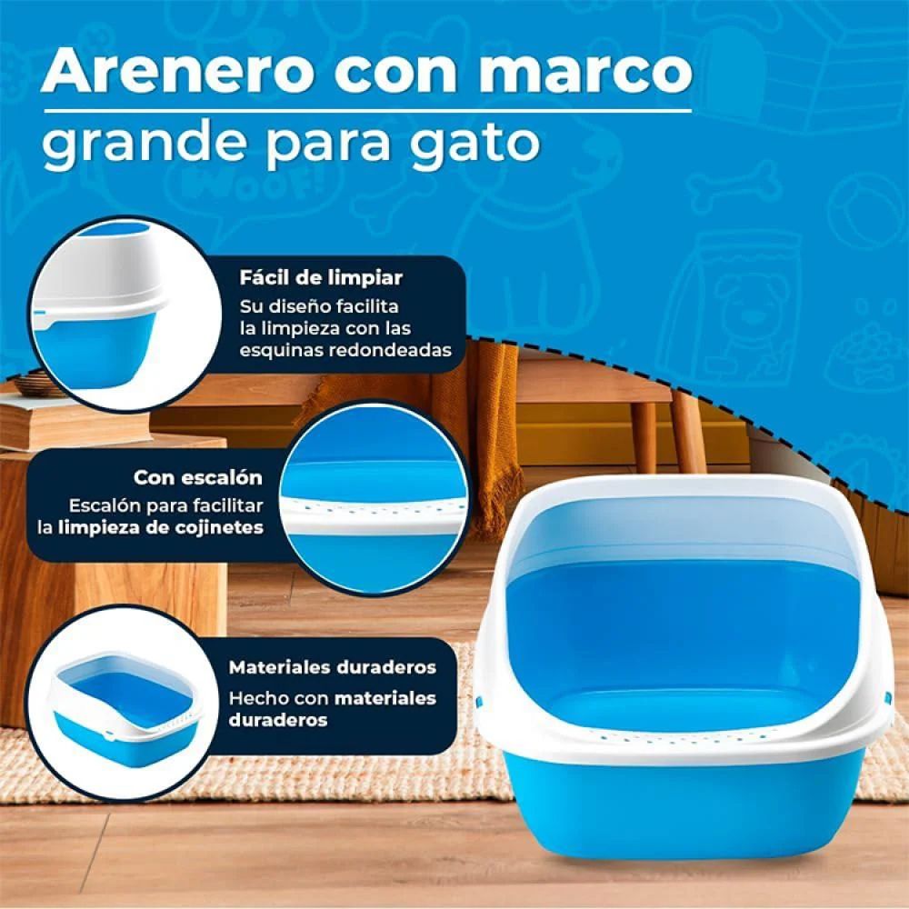 Beta Plus Litter Box for Cats Plastic Medium – Multicolor - Image 3