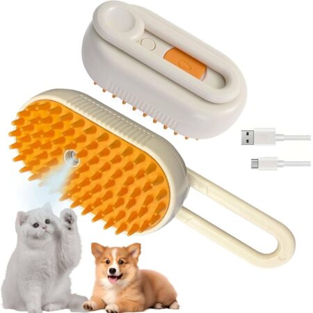 Cat Steam Brush 3 in 1 Pet Grooming Brush