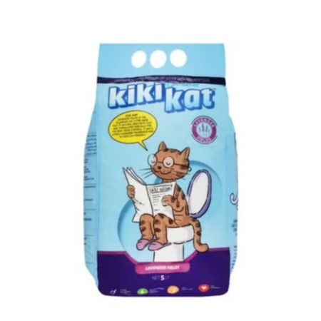 Kiki Kat Premium Clumping Cat Litter with Lavender Fields Scent 5L